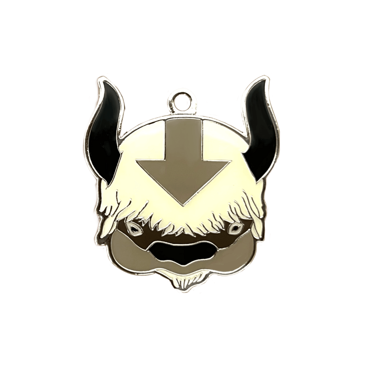 Anime Source Avatar The Last Airbender White Appa Sky Flying Bison Lanyard Keychain ID Badge Holder